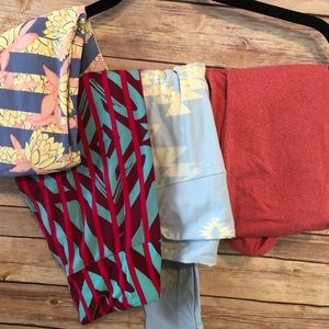 LulaRoe OS Lot of 4 Legging